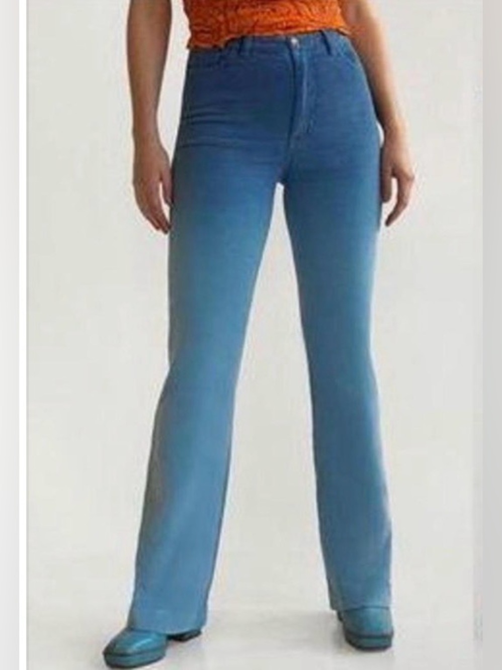 Paloma Wool The Player Corduroy Gradient Blue Pants size 36/S